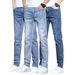Men's Stretch Jeans 2024 Spring And Summer Trousers Men's Korean Version Fashion Slim-fitting Trousers Men's Mid-rise Casual Trousers_viptrois.com