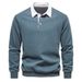 Pure 2025 New Autumn Long Sleeve Polo Collar Trendy European Size Export Men's Sweatshirt High Quality Casual Versatile Men_viptrois.com