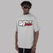 Summer Small Neckline American Retro Trendy Brand High Street Letter Round Neck Short-sleeved T-shirt Men's And Women's Hip-hop Loose Top_viptrois.com