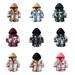 kid's clothing Unisexe hooded plaid shirt for men and women Spring and autumn street fashion wear with CuHK children's casual short jacket_viptrois.com