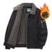 Men's Clothing Men's Winter Warm High End Men's Fashion Plus Velvet Pilot Jacket Outerwear Lambskin Workwear Cotton Outerwear_viptrois.com