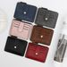 Lihanbao Minimalist Wallet Slim Multi-slots Credit Card Holder Leather Men Women Front Pocket Wallet Business Occasion-Red_viptrois.com
