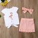 Kid's Clothing Summer New Children's Clothing Flamingo Three Piece Set_viptrois.com