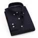 Pulse Pulse Men's Trendy New Non-Iron Inner Outer Wear Fashion Casual Versatile All-Cotton Oxford Long Sleeve White Shirt_viptrois.com
