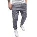 Men's Clothing Men's Overalls Trousers Casual Business Thin Solid Color Multi Pocket Overalls Sports Leggings_viptrois.com