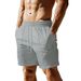 Hot Selling Fashion 2025 Summer Men's Quick Drying Solid Color Casual Beach Pants_viptrois.com