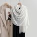 Cotton Fashionable Artistic Style Solid Color Linen Japanese Korean Women Air Conditioning Room Shawl Outerwear Sun_viptrois.com