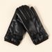 2022 new popular all-match men's gloves men's PU touch screen gloves Korean Japanese warm Men's gloves_viptrois.com