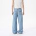Men's Clothing American Cleanfit Retro High Street Wide Leg Straight Leg Versatile Whitened Jeans Trend_viptrois.com