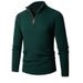 Men's Slim-Fit Knit Sweater – Winter Long Sleeve Pullover With Half-Zip & Ribbed Collar (M-XXXL) | Breathable & Stylish Casual Wear_viptrois.com