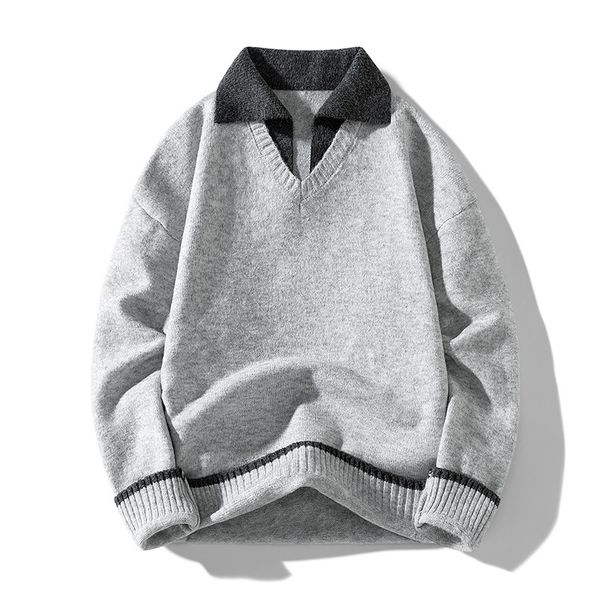 Inspired Oversized Knit Cardigan For Men – Casual Long Sleeve Open Front Sweater With Shawl Collar– Relaxed Fit Twist Stitch Design_viptrois.com