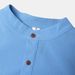 2023 European Fashion Solid Standing Neck Casual Long sleeved Cotton Linen Men's Trendy Shirt_viptrois.com