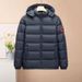 Men's Clothing Men's New Tiger Head Cotton Coat Thickened Hooded Detachable Hat Cotton Coat Middle Aged And Young Men's Short Cotton Coat_viptrois.com