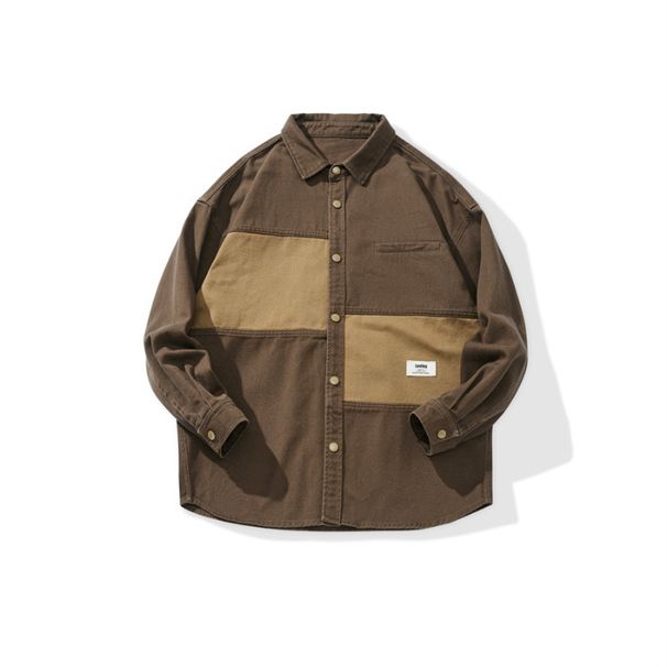 Nordmann Spring And American Retro Workwear Long Sleeve New Loose Large Size Shirt Casual Autumn Jacket Men_viptrois.com