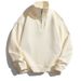 Men's Clothing New Spring And Autumn Men And Women Couple Half High Collar Zipper Sweatshirt Boys Winter Plus Velvet Casual Loose Sweatshirt_viptrois.com