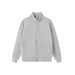 360GSM Retro Cotton Zip-Up Jacket Men's Stand Collar Oversized Casual Sweater In Future Gray, Wine Red, Navy & Black Y2K Streetwear Essential_viptrois.com