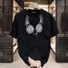 Men's Clothing Summer Light Luxury Round Neck Short Sleeved T Shirt For Men Summer New Loose Minimalist Design Fashionable All Match Tops_viptrois.com