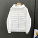 Men's Clothing Men's Clothing 25 New Solid Color Splicing Hooded Cotton Jacket Zhangzai 03 Style Light And Comfortable Casual Light Cotton Jacket_viptrois.com