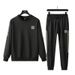 Men's Clothing Sweater Suit For Men Plus Fat Plus Size Fat Loose Spring And Autumn Temperament Autumn Clothing A Full Set Of Clothes_viptrois.com