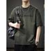 Genuine Summer New 2025 High-end Short-sleeved T-shirt Men's American Casual Heavy Fashion Half-sleeved T-shirt Top Tide_viptrois.com