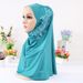 Women's Hats Lace Dotted Diamond Monochrome Splicing Hijab Women's Fashion Patch Hijab Ready In Stock_viptrois.com