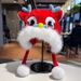 China-Chic Plush Dragon Lion Women's Winter Red New Year Warm Ear Protection Cute Chinese Style Lei Feng Fisherman's Hat_viptrois.com