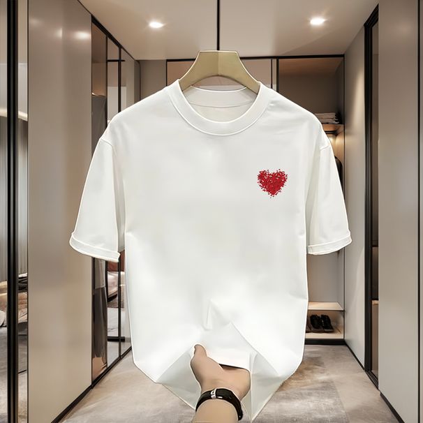 American Style Cool Stylish Pure Cotton Casual Short Sleeved T-shirt For Men And Women, Summer Ins Trendy Brand Street_viptrois.com