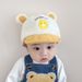 Style children's winter hat 0 12 months baby cute bear duckbill cap warm sunshade soft brim hat wholesale_viptrois.com