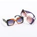 VOOTHOST Square Sunglasses Women Ins Popular Fashion Double Color Frame Retro Leopard Shades UV400 Men Trending Sun Glasses Oculus F0323_viptrois.com