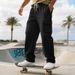 Cross-border American Heavyweight Outdoor Men's Hip-hop High Street Casual Loose Multi-pocket Tooling Sports Trousers_viptrois.com