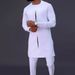Men's moslim sets New Hot Selling Ethnic Style Solid Color Casual Men's Set_viptrois.com