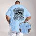 Cross-Border American Style 2026 Summer Men's Trendy 3D Printed Casual Round Neck Loose Short Sleeve T-Shirt_viptrois.com