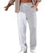 Men's Casual Straight Fit Pants - Autumn Streetwear With Color Block Design, Comfortable & Stylish For Work & Leisure_viptrois.com