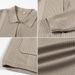 Modern Notch Collar Knit Cardigan For Men – Minimalist Textured Pullover In Versatile Neutrals_viptrois.com