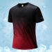 Men's Clothing Ice Silk Short Sleeve Thin Gradient Casual Sports Outdoor T Shirt_viptrois.com