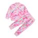 Mother&Kids Girls' pink tie dye zipper tracksuit children's coat children's wear_viptrois.com