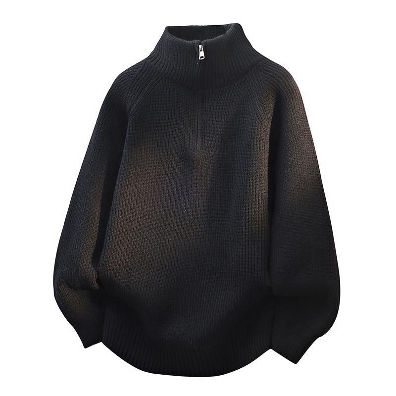 New Autumn Fashion Stand-Up Neck Sweater Pullover Boys Knitted Sweater_viptrois.com