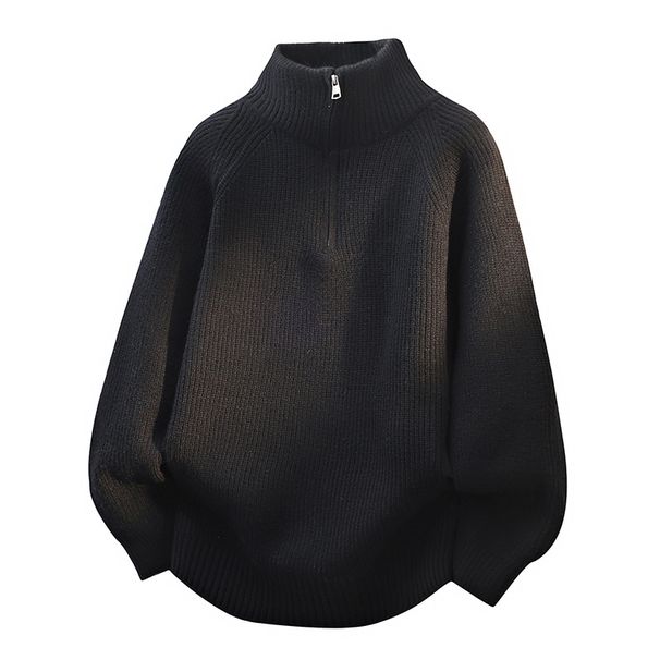 New Autumn Fashion Stand-Up Neck Sweater Pullover Boys Knitted Sweater_viptrois.com