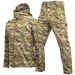 Men's Outdoor Shark Skin Soft Shell Jacket Set - Windproof Military Tactical Suit With Fleece Lining For Spring/Autumn/Winter_viptrois.com
