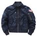 Men's Baseball Jacket With Tactical Collar - Stylish Military Aviator Bomber Jacket In Grey, Black, Khaki, Navy, Olive & Camo (S-xxxxl)_viptrois.com
