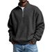 2026 Autumn And Winter New European And American Popular Men's Pullover Zipper Sports Long-sleeved Top Loose Casual Sweater Men's Clothing_viptrois.com