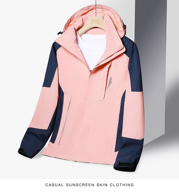 Unisex Mountain Tech Windbreaker Jacket – Water-Resistant & Breathable Outdoor Shell With Detachable Hood, All-Terrain Hiking Coat For Men & Women_viptrois.com