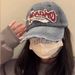 American Vintage Baseball Washed Distressed Denim Wide Brim Duckbill Cap Internet Celebrity Same Style Face Slimming Hat_viptrois.com