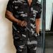 Men's Clothing 3D Digital Print Short Sleeve Shirt And Shorts Set American Style Summer Casual_viptrois.com