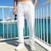 Men's Clothing Men's Casual Pants Loose Fit Breathable Linen Like Bamboo Joint Style Simple Sports Jogging Straight Leg Long_viptrois.com
