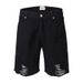 Men's Clothing Summer High Street Bottom Big Hole Denim Shorts Hip Hop Couple Beggar Pants_viptrois.com