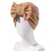 Stylish Head Wrap With Detachable Bow Versatile Cap For Women Fashion Headscarf_viptrois.com