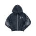 Loom European American High Dark Style Embroidered Hooded Zipper Sweatshirt For Men Spring And Autumn Trendy Brand Street_viptrois.com