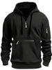 Pure Pure 2024 Cross-Border Autumn Winter Men's Sweatshirt Hoodie Pocket Zipper Pullover Sports Casual Fleece Thickened_viptrois.com