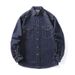 809 # Large Spring/Summer New Product Non Fading Denim Men's Loose And Versatile Original Cow Cardigan Shirt_viptrois.com